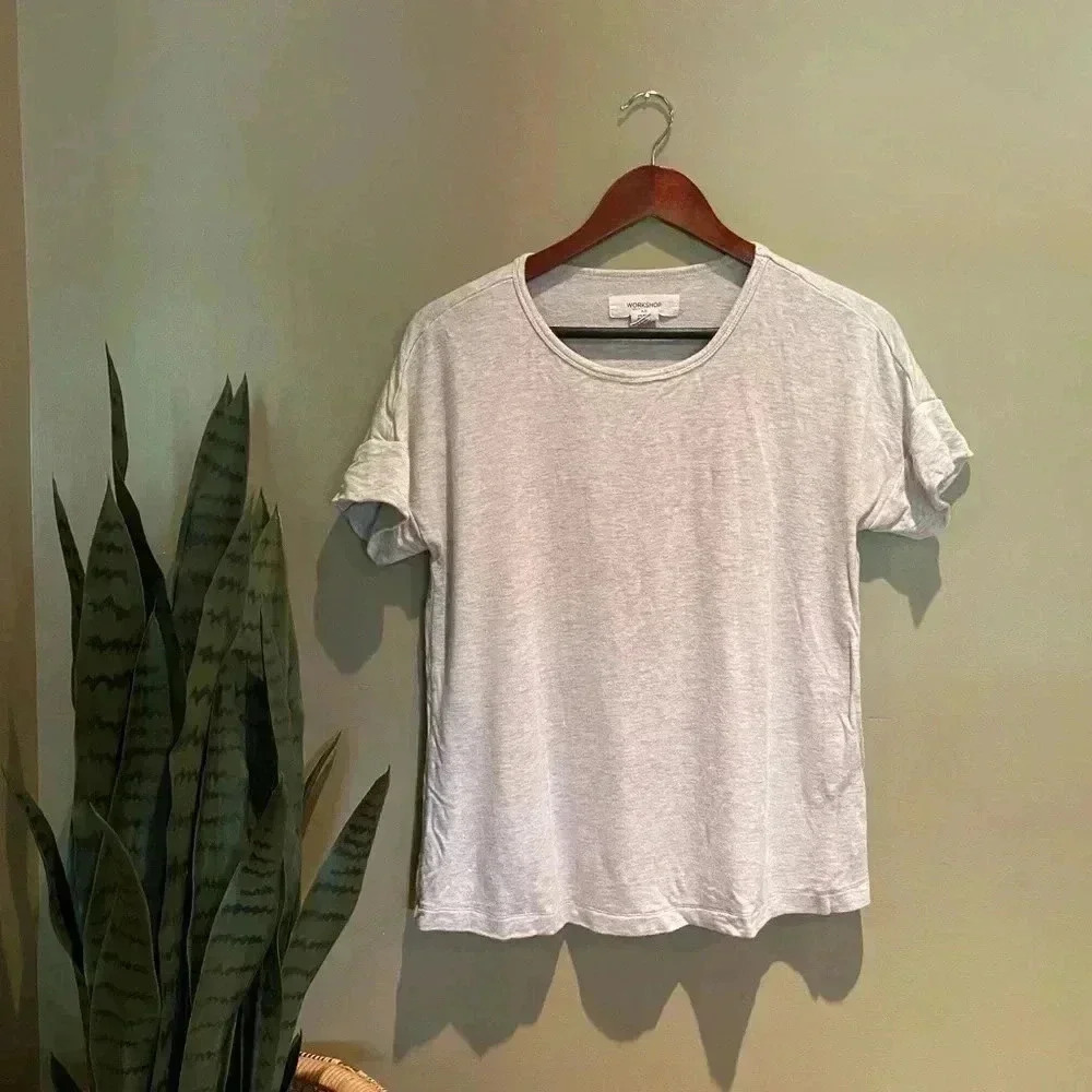 WORKSHOP REPUBLIC GRAY WHITE TOP